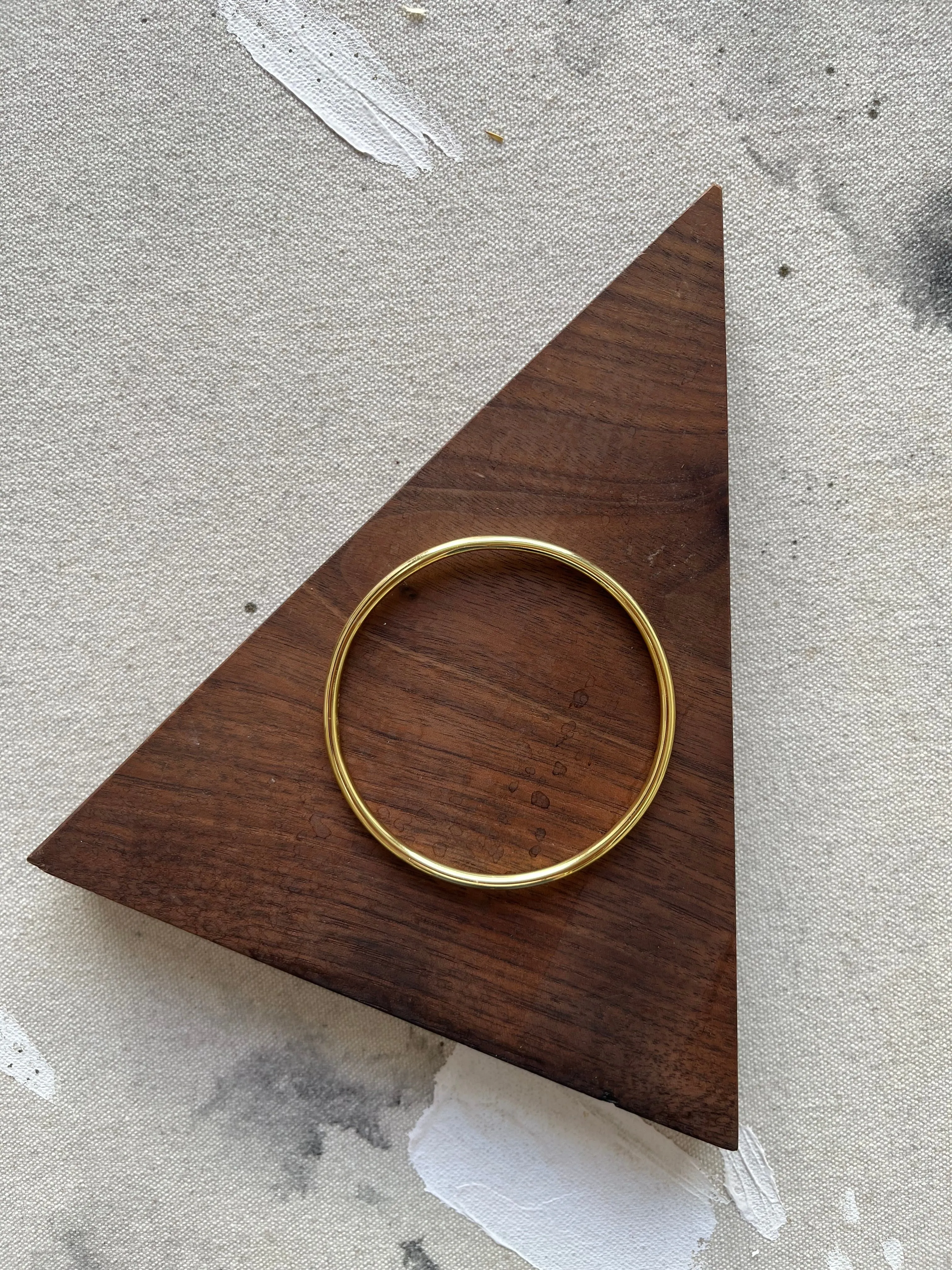 14k Stacking Bangle peaceful soul