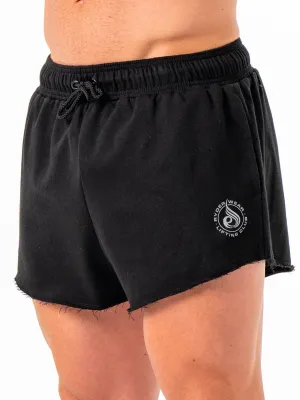3" Fleece Shorts - Black body focus