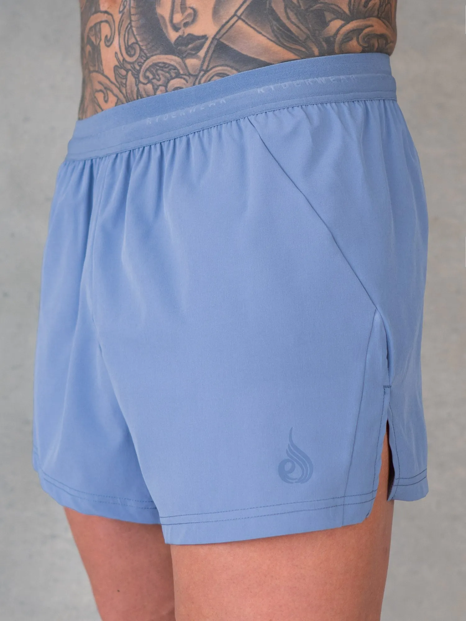 3" Training Shorts - Denim Blue sporty vibes