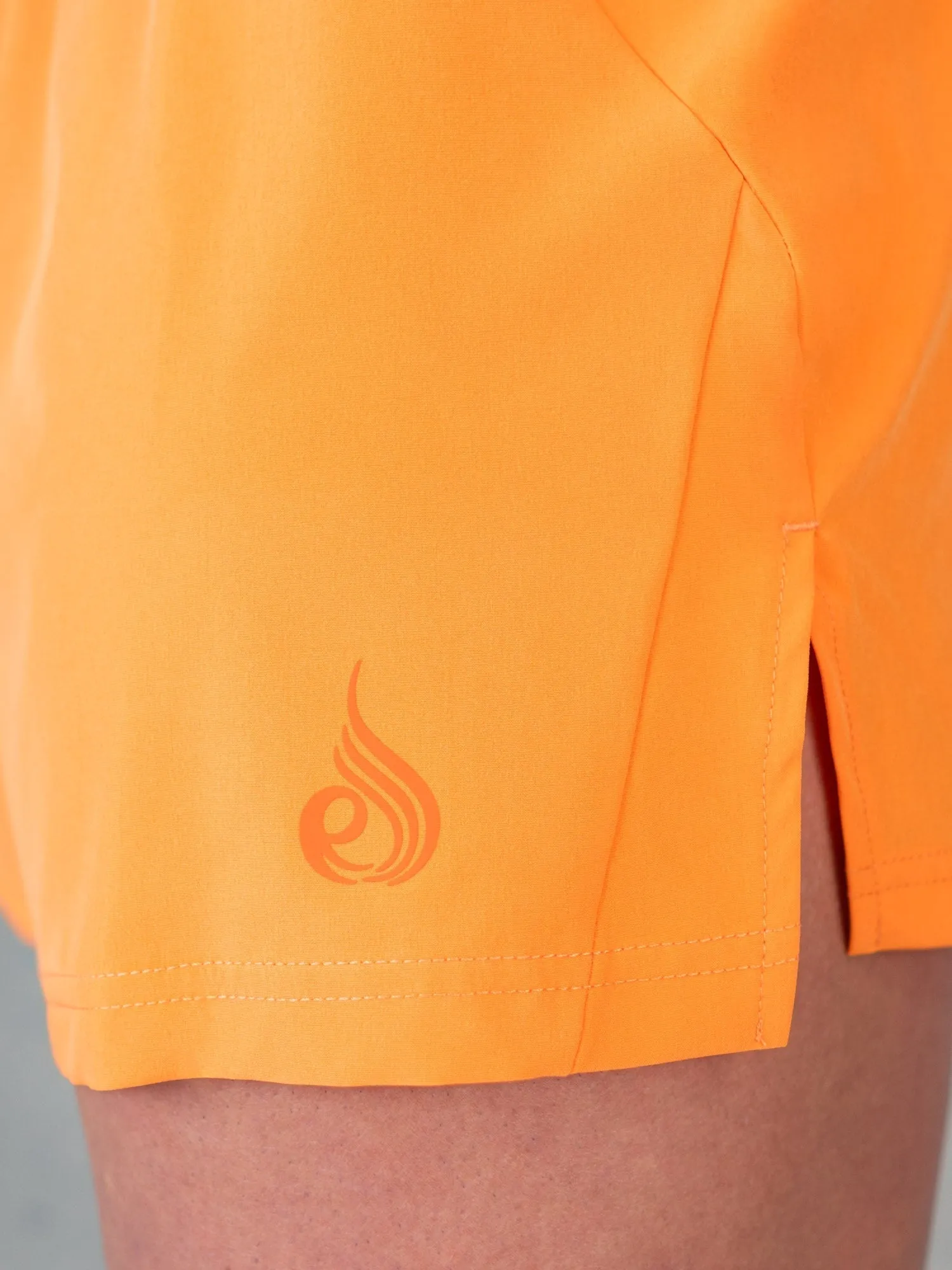 3" Training Shorts - Orange travel gear