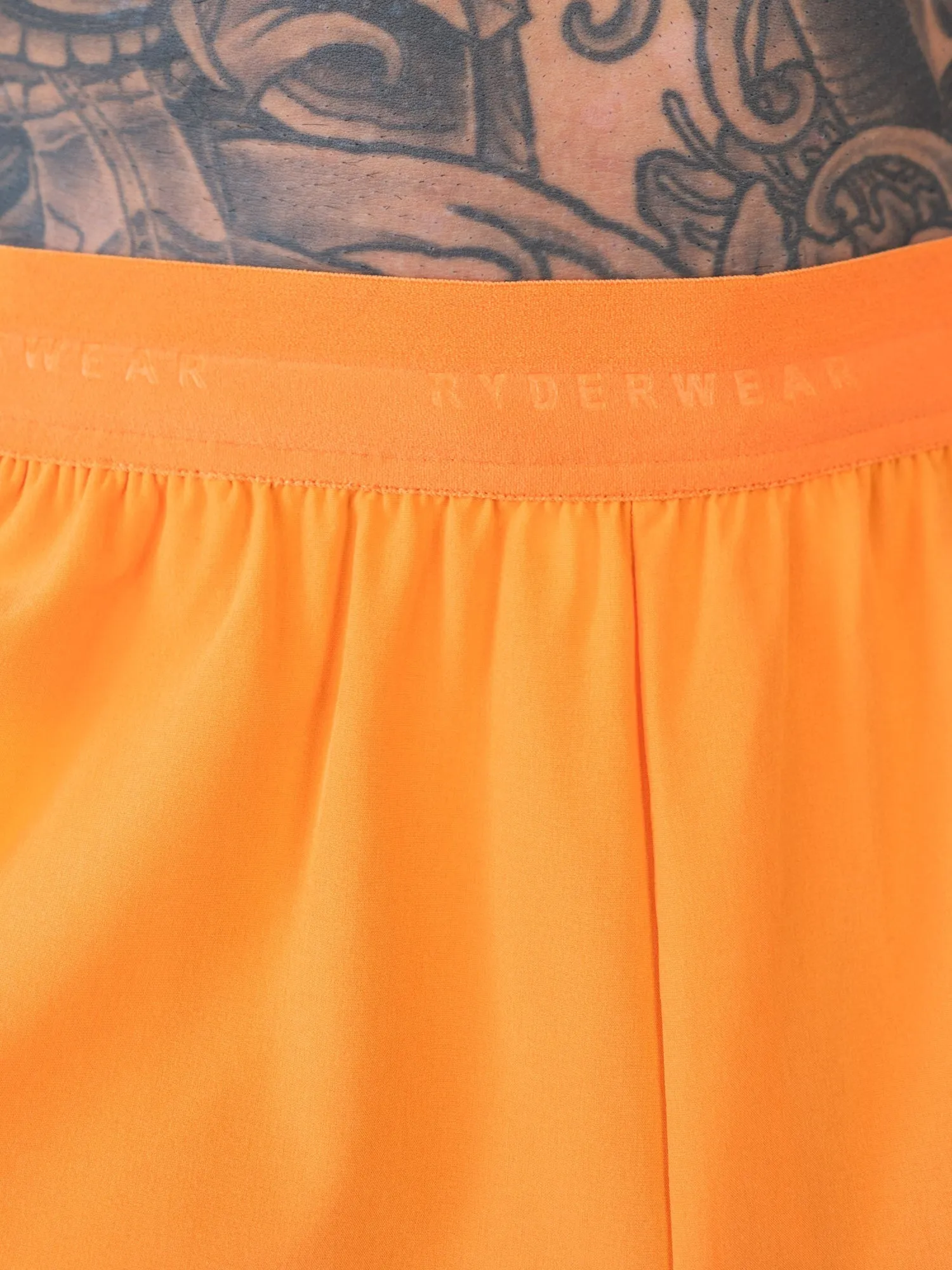 3" Training Shorts - Orange layered clothing