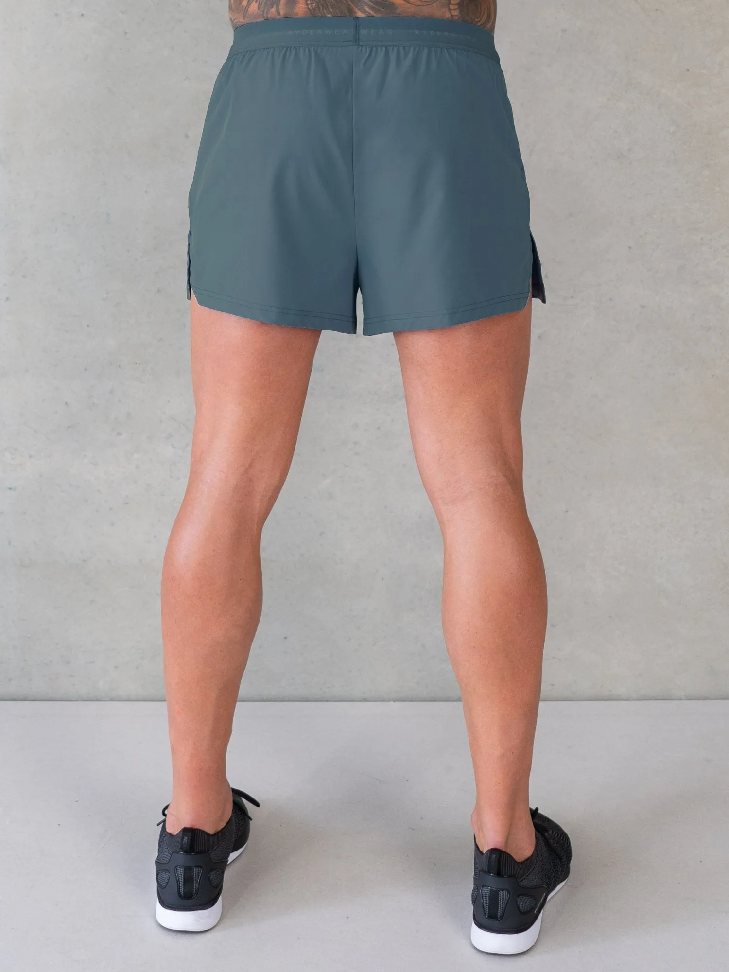 3" Training Shorts - Petrol running track