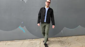 4-way stretch ARMY GREEN overdye CORDURA skinny jeans layer friendly