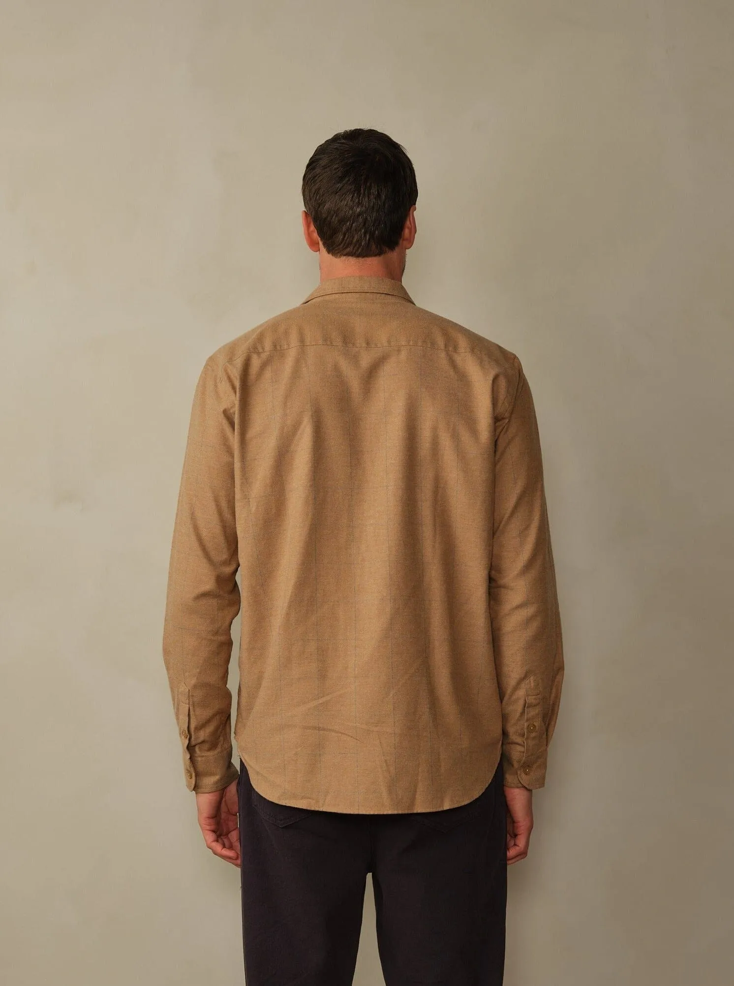 Accord Cashmere Flannel Shirt - Final Sale Fine tailoring