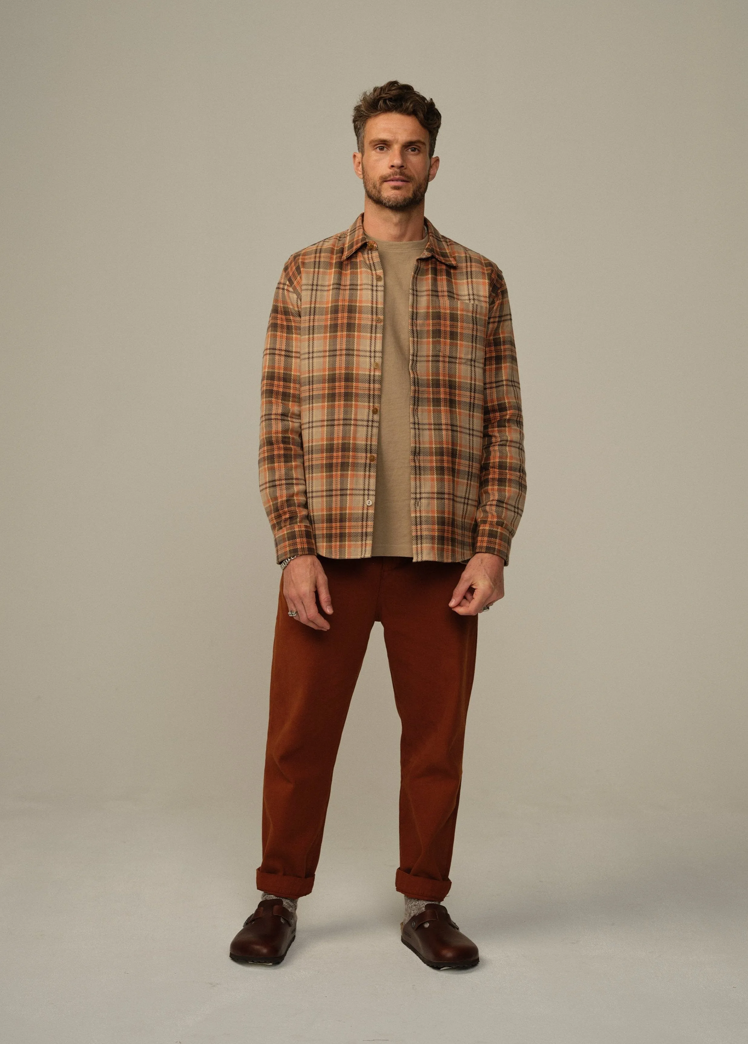 Accord Organic Cotton Dobby Flannel Shirt - Final Sale Sport style