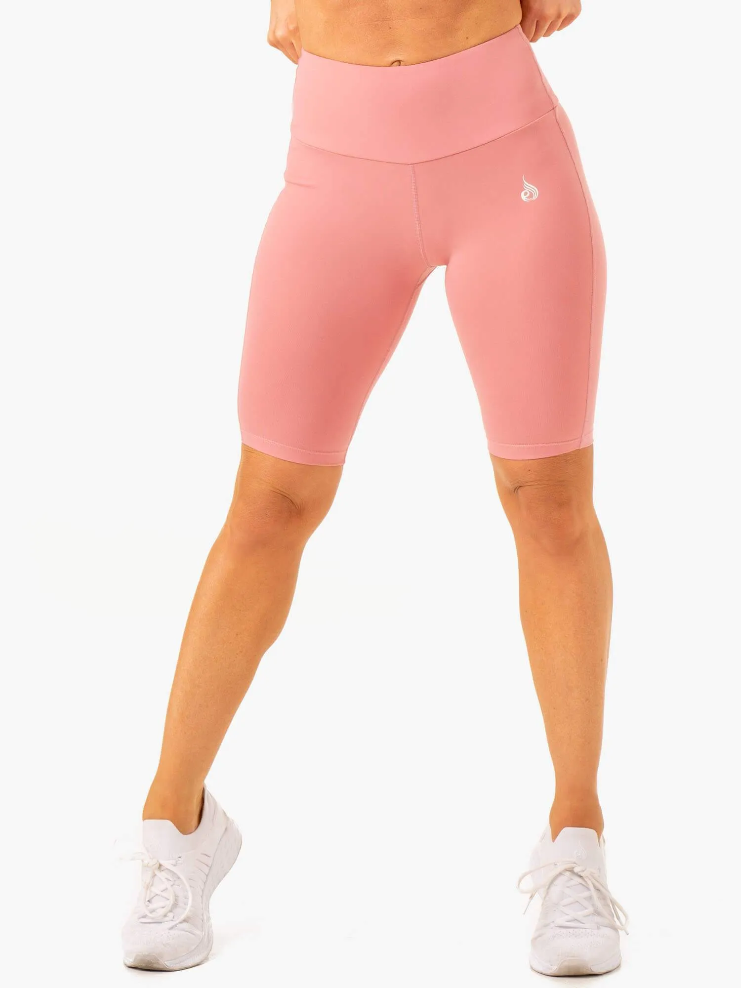 Action Bike Short - Blush Pink compression zone