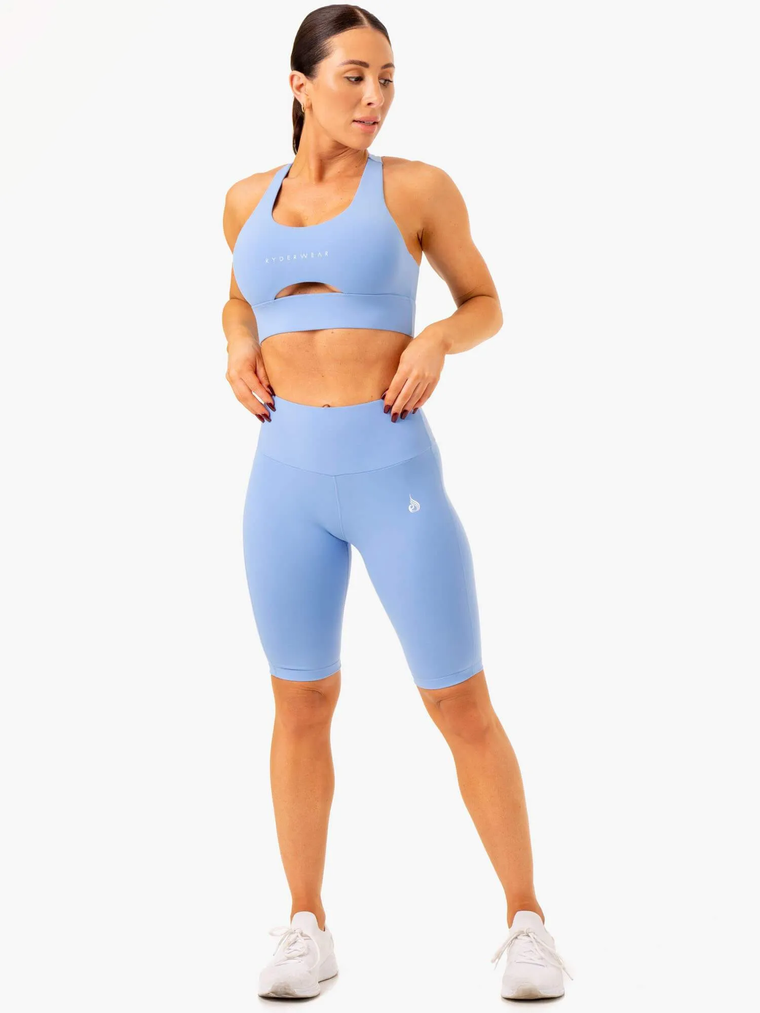 Action Bike Short - Sky Blue athlete ready