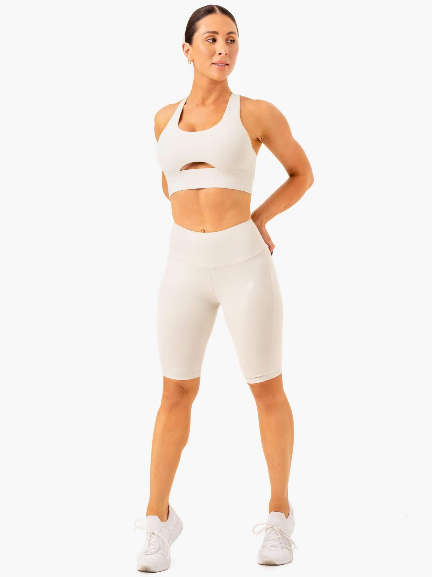Action Bike Short - Snow Grey layered clothing