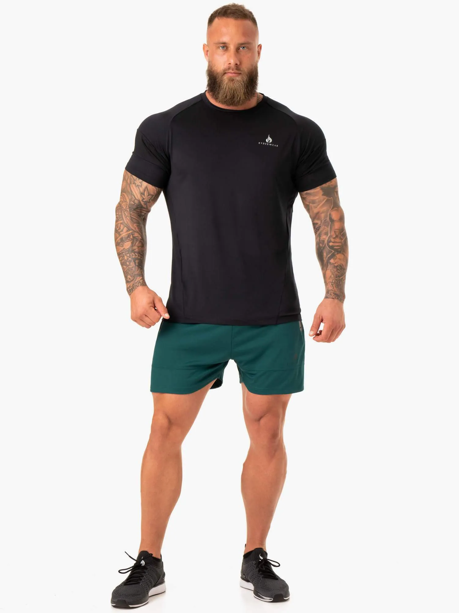 Action Mesh Short - Emerald lightweight fit
