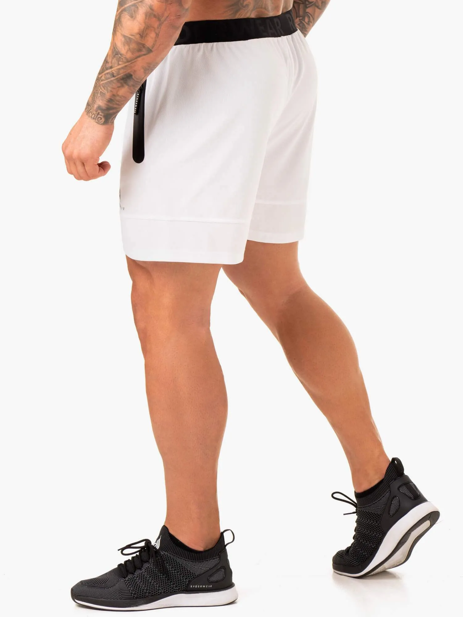 Action Mesh Short - White workout partner