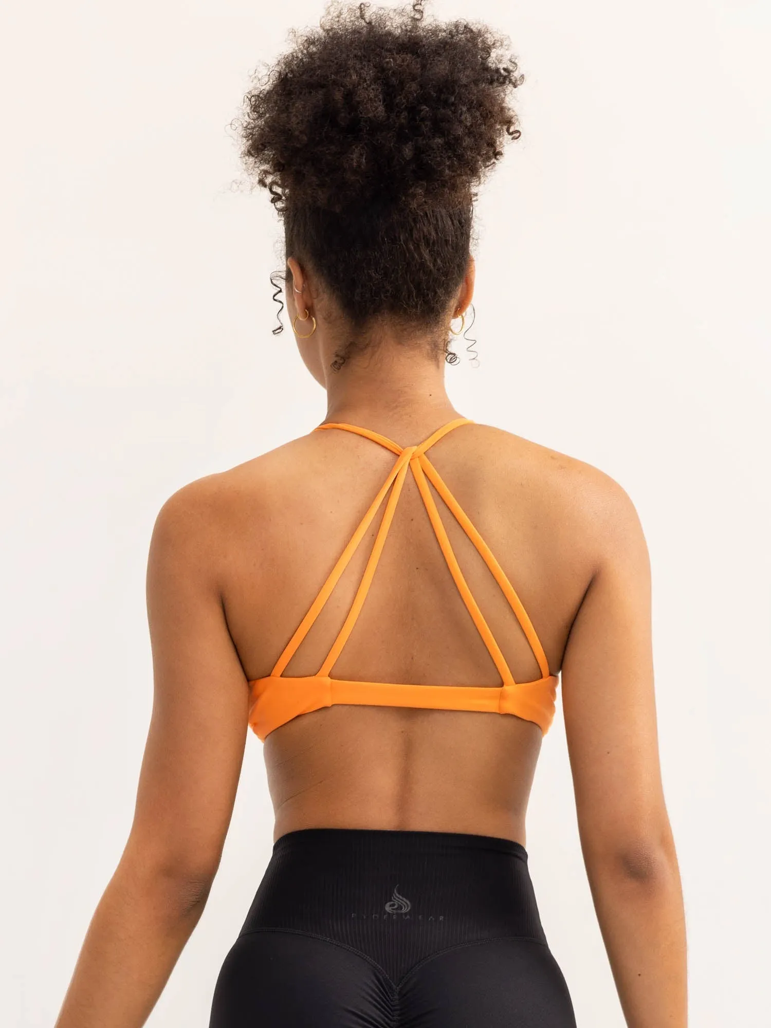 Activate Twist Sports Bra - Tangerine Comfort Fit