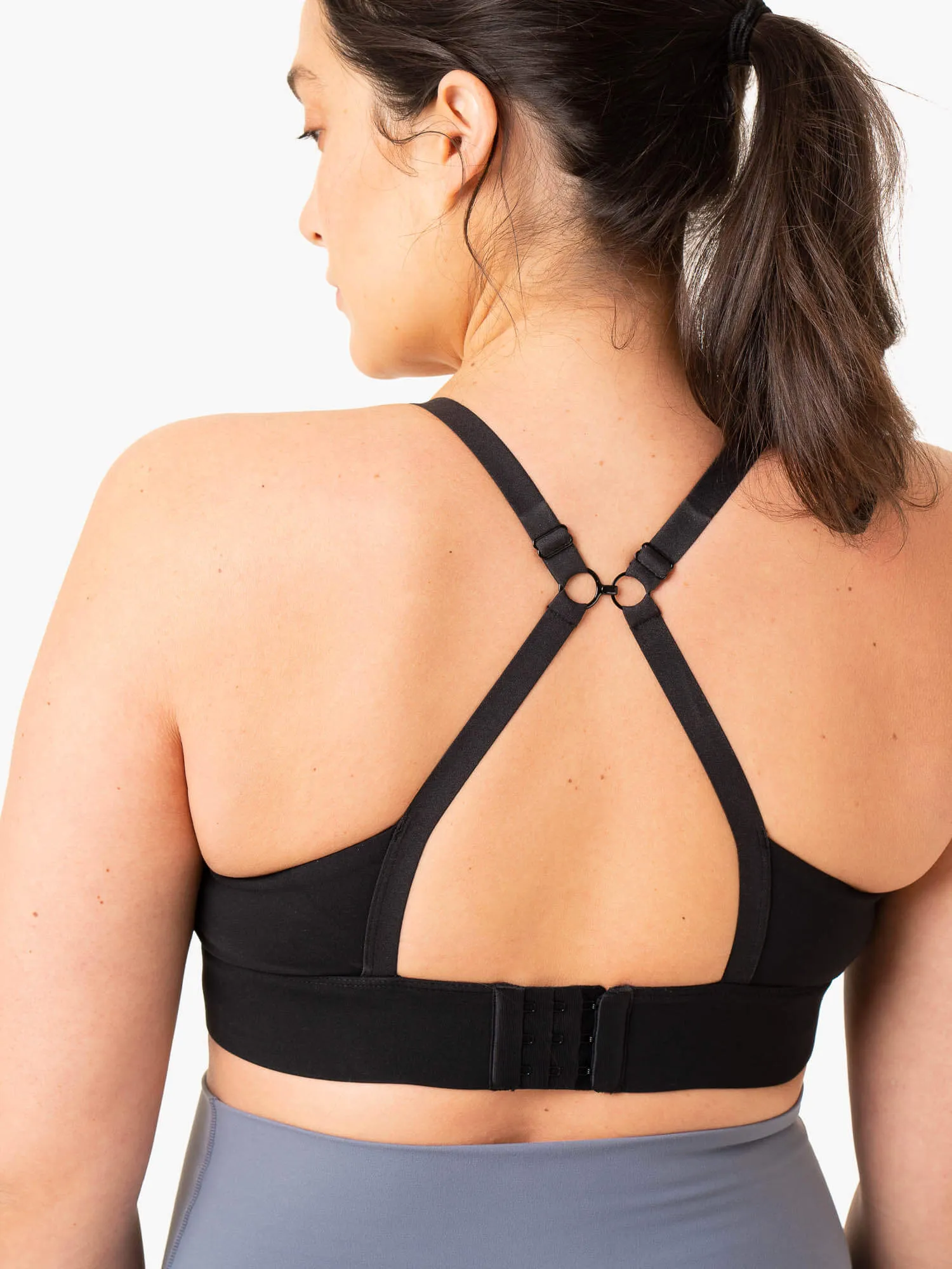 Active Bump Sports Bra - Black Stretch Adjust