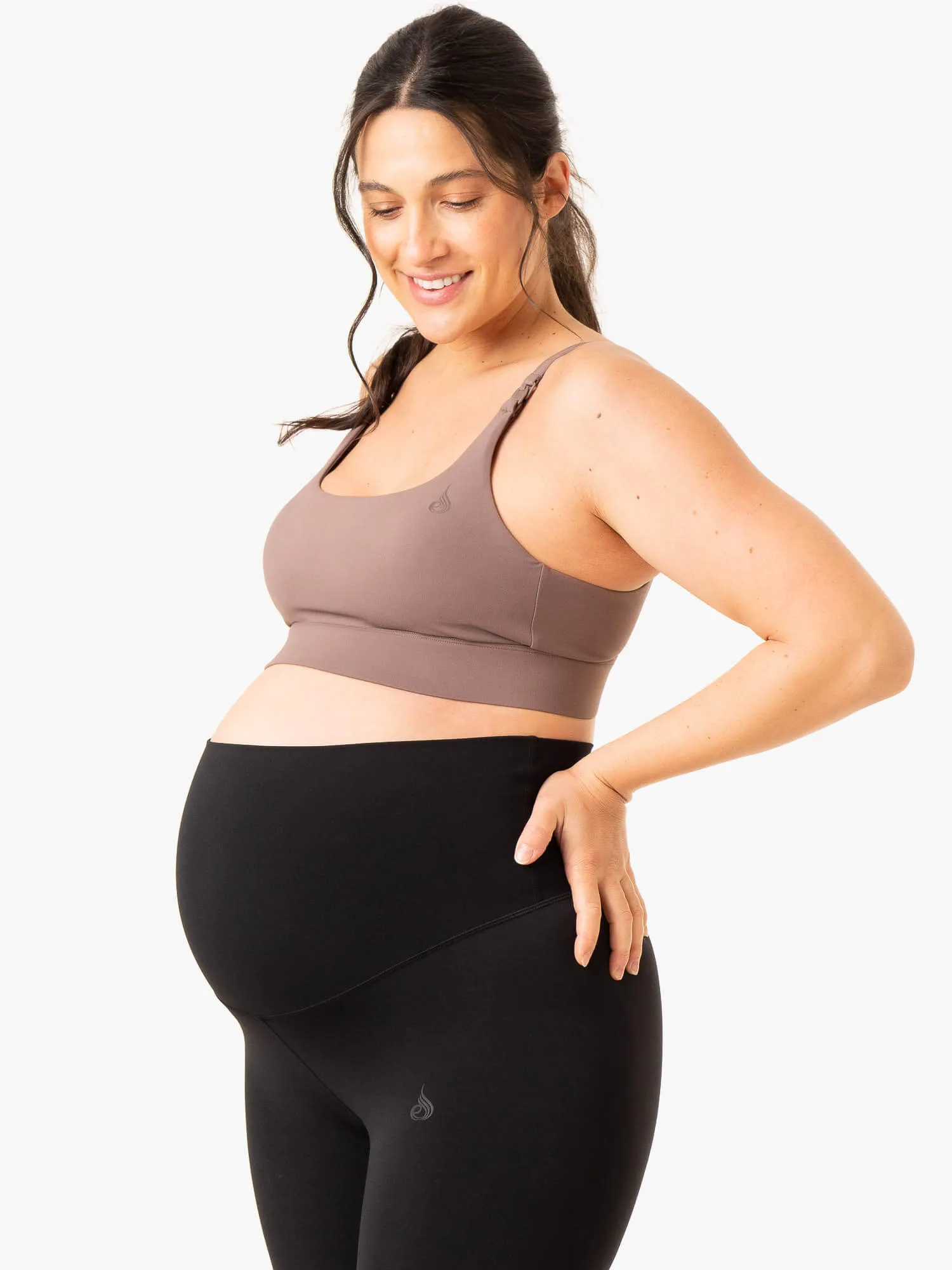 Active Bump Sports Bra - Chocolate Sleek Style