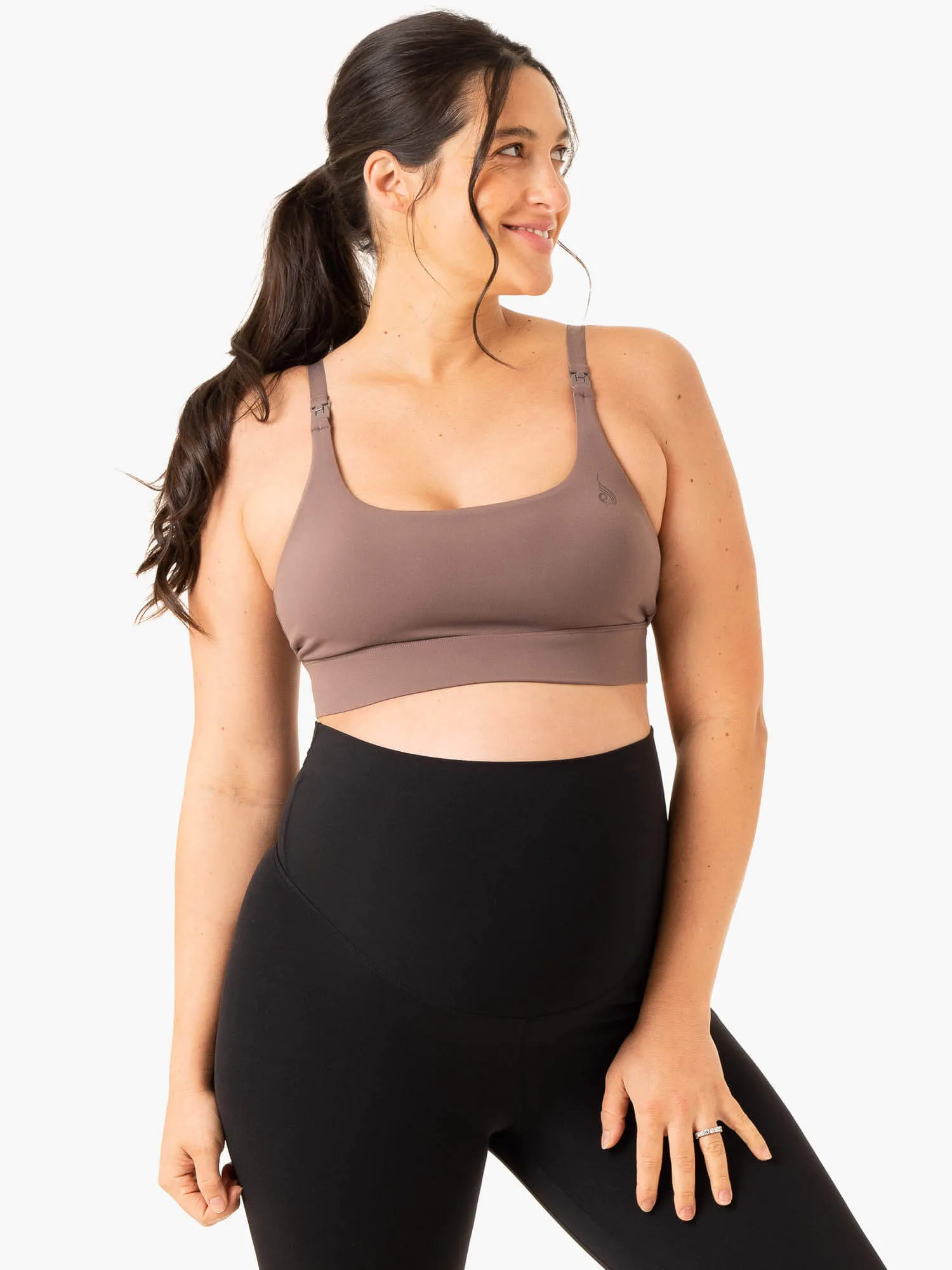 Active Bump Sports Bra - Chocolate Sweat Control
