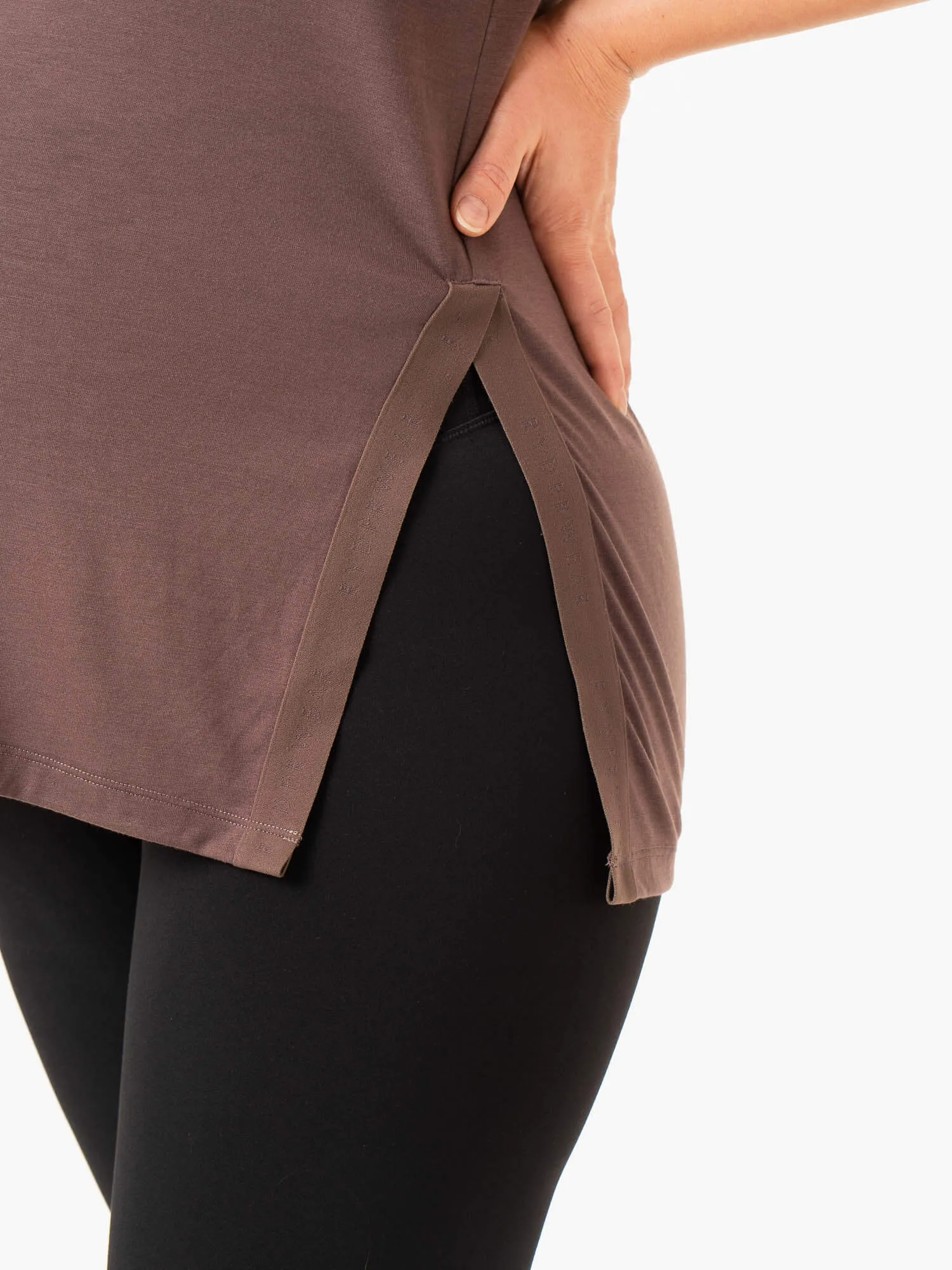 Active Bump Tank - Chocolate elegant vibe