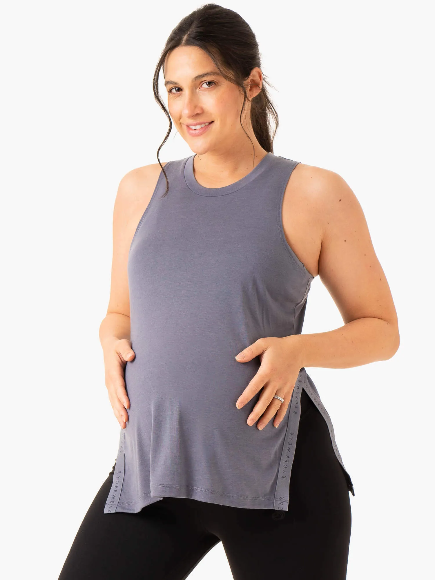 Active Bump Tank - Steel Blue fashion match