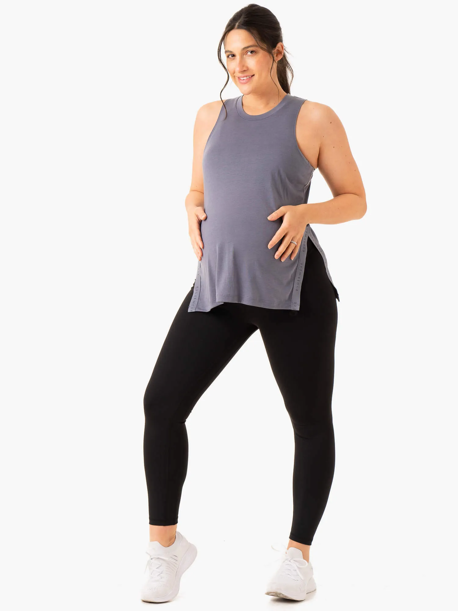 Active Bump Tank - Steel Blue airy breath