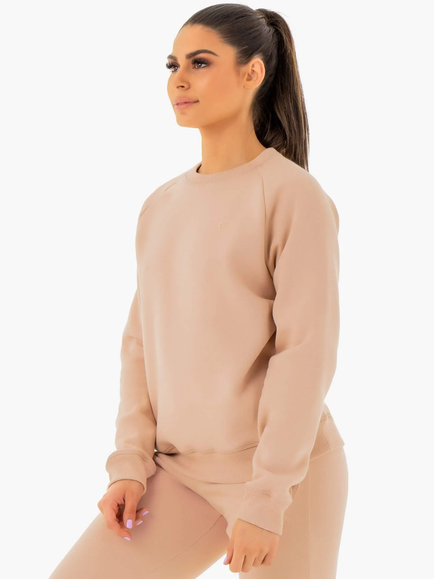 Adapt Boyfriend Sweater - Nude Effortless Style