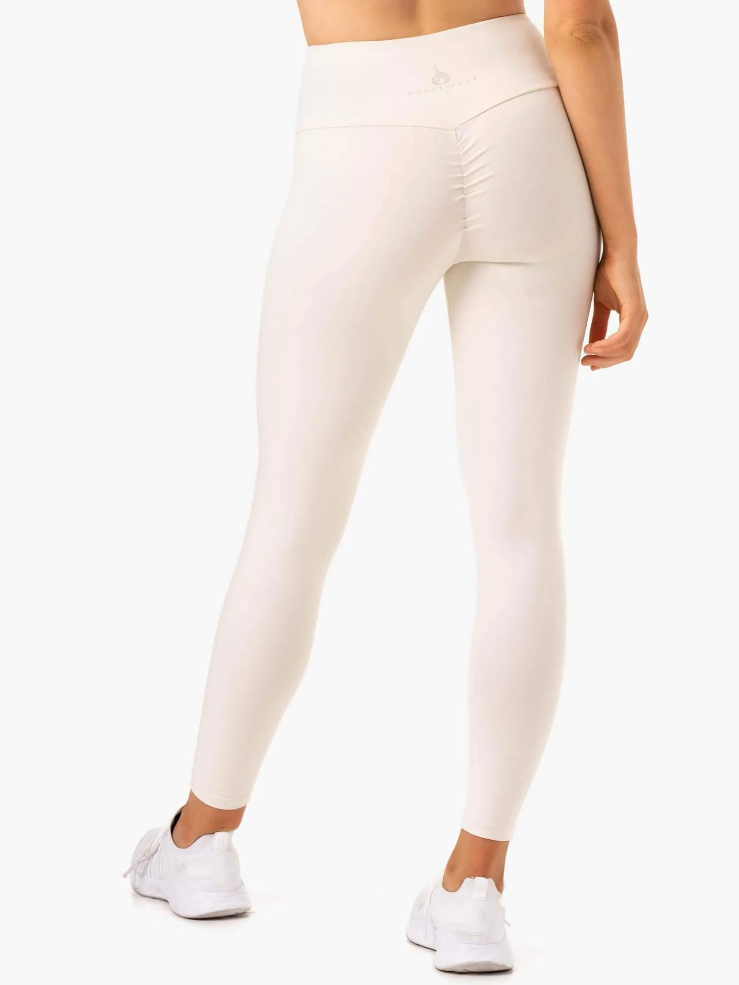 Adapt High Waisted Scrunch Leggings - Ivory Smart fabric