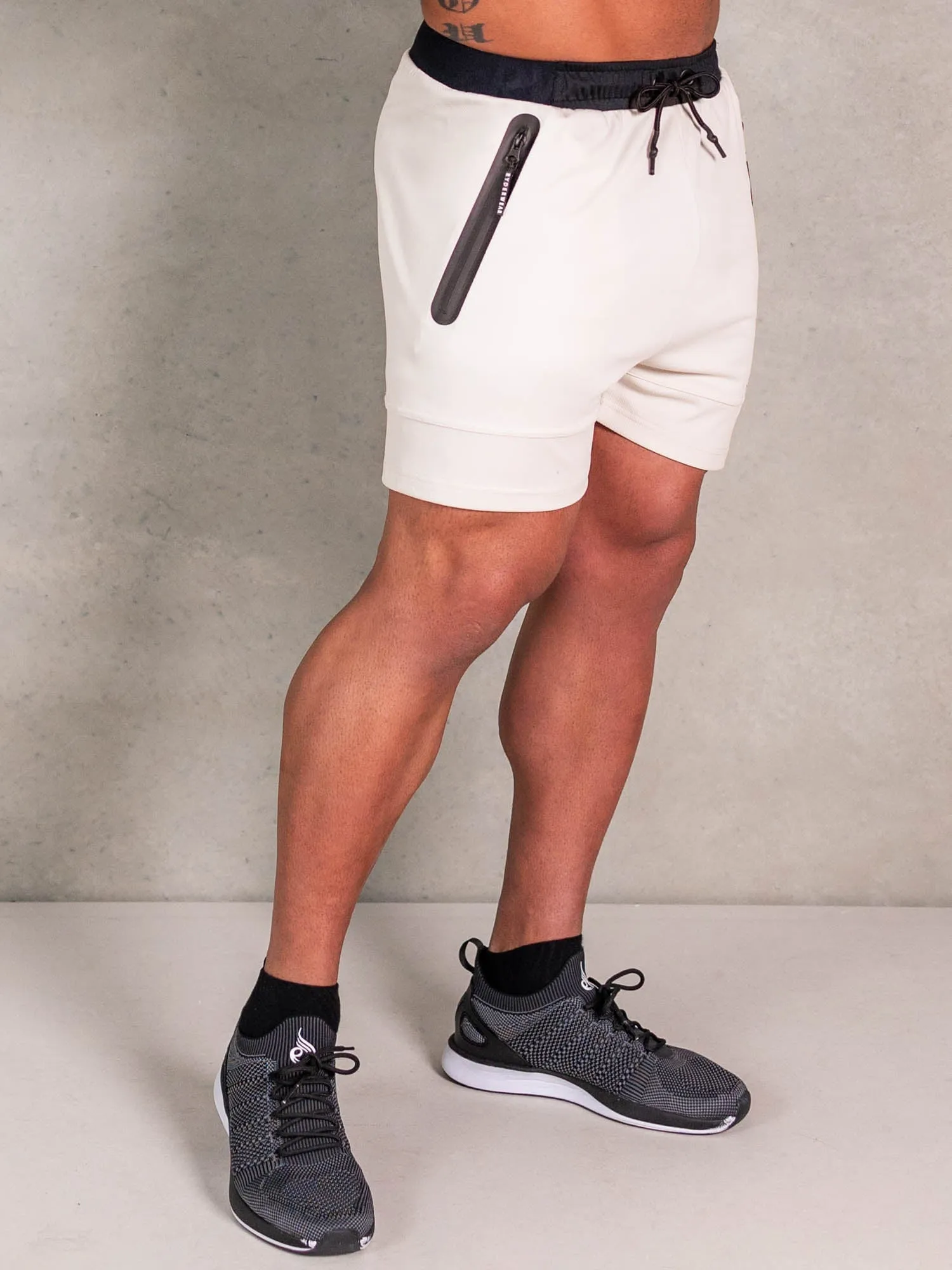 Advance Mesh Short - Oat gym motivation