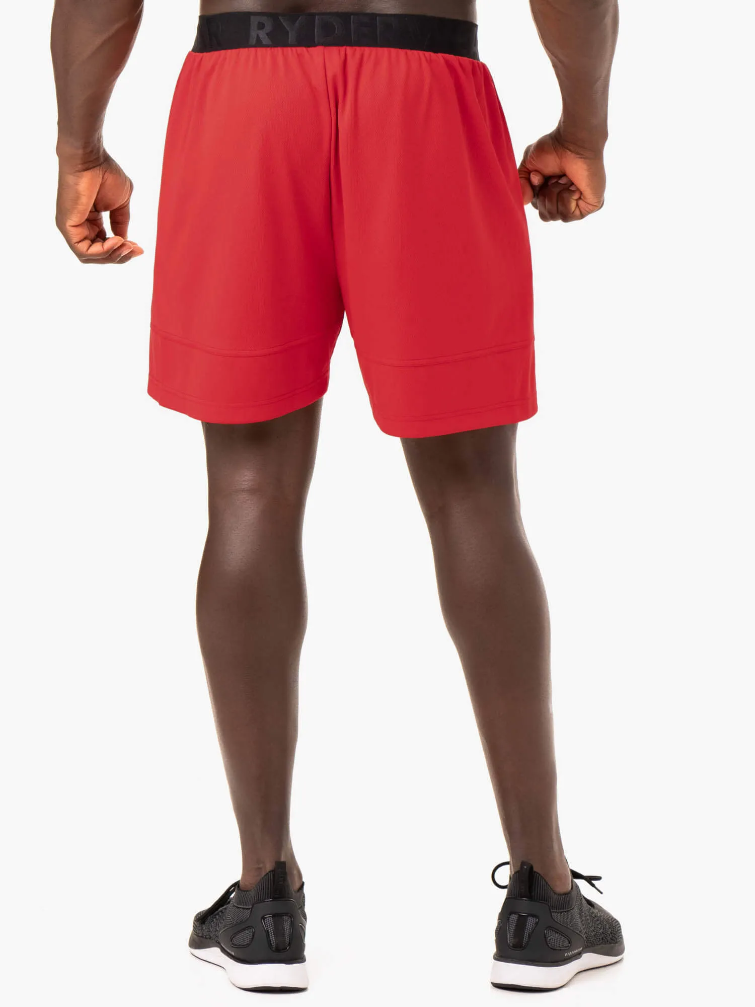 Advance Mesh Short - Red breathable design