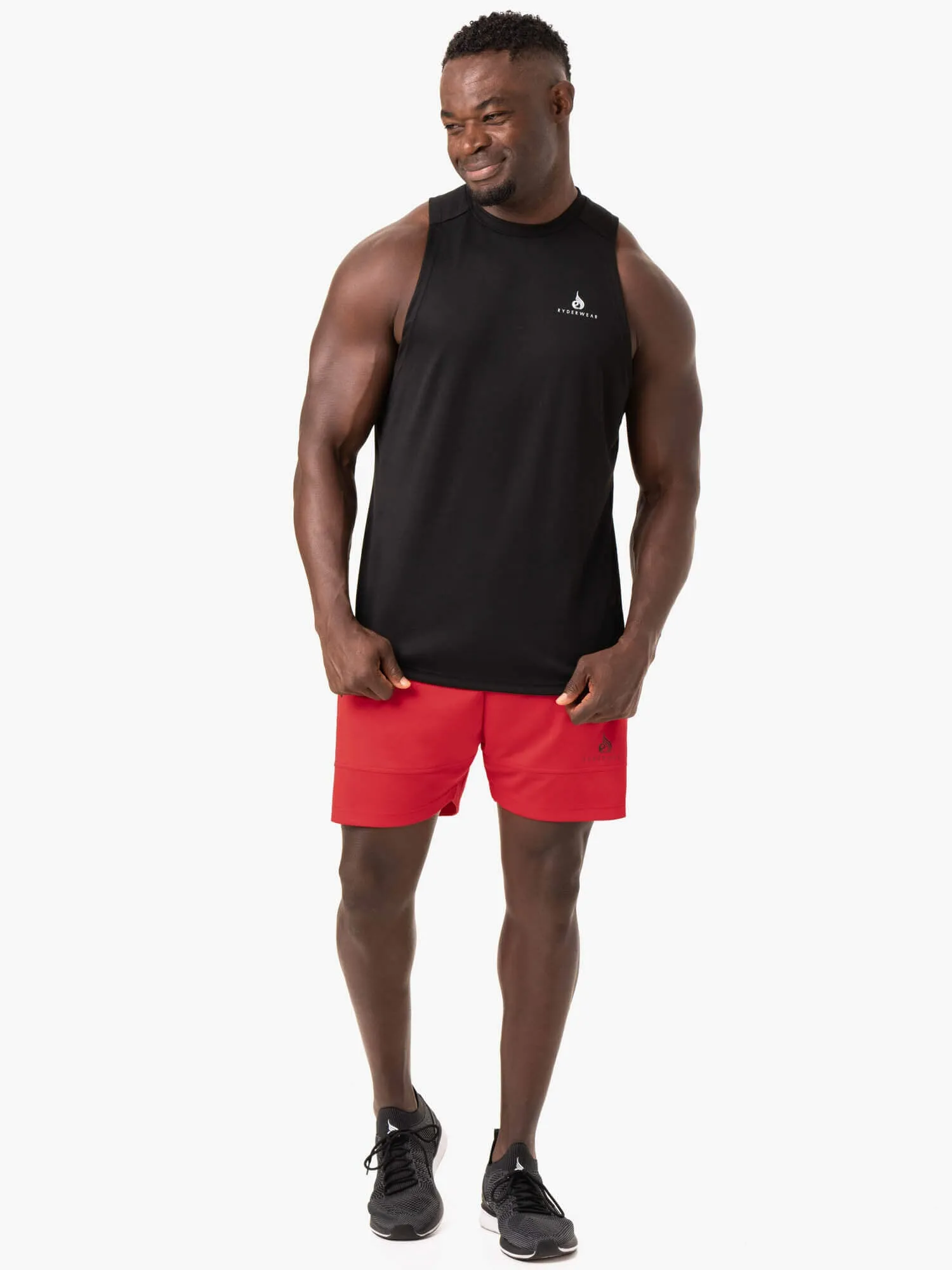 Advance Mesh Short - Red gym essentials