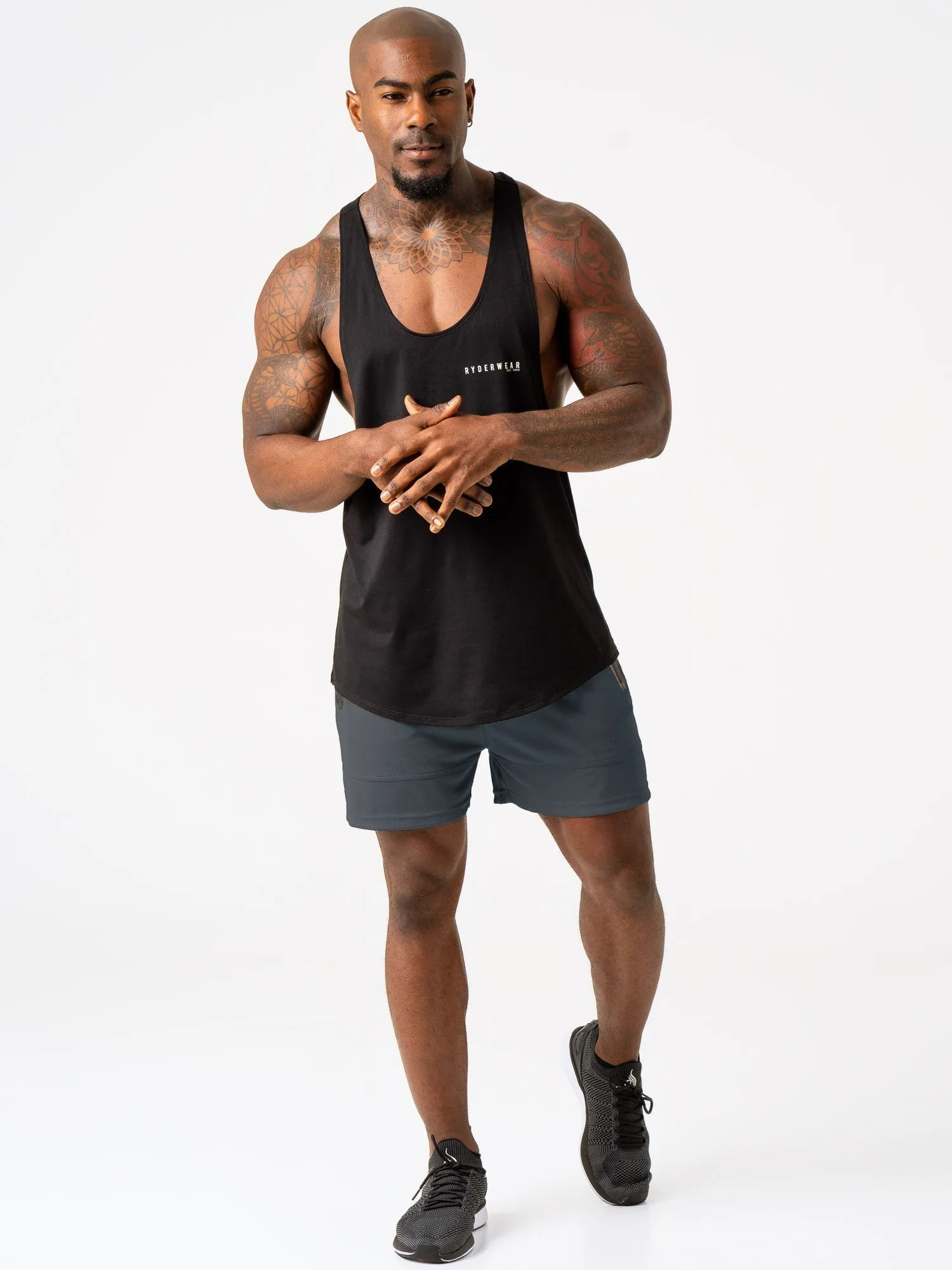 Advance Mesh Short - Steel Blue running wear
