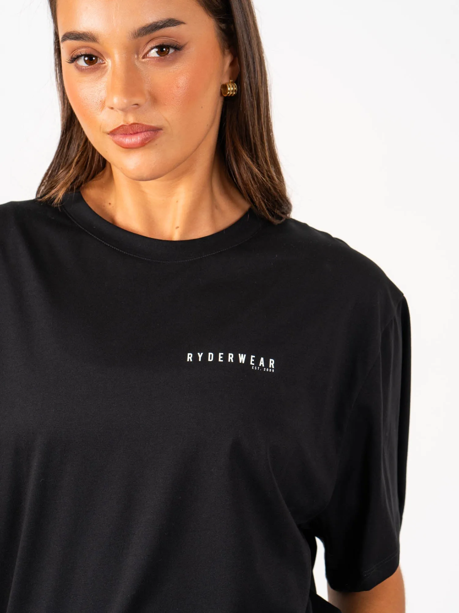 Advance Oversized T-Shirt - Black vintage look