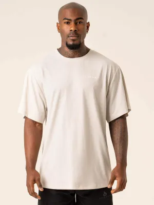 Advance Oversized T-Shirt - Stone affordable price