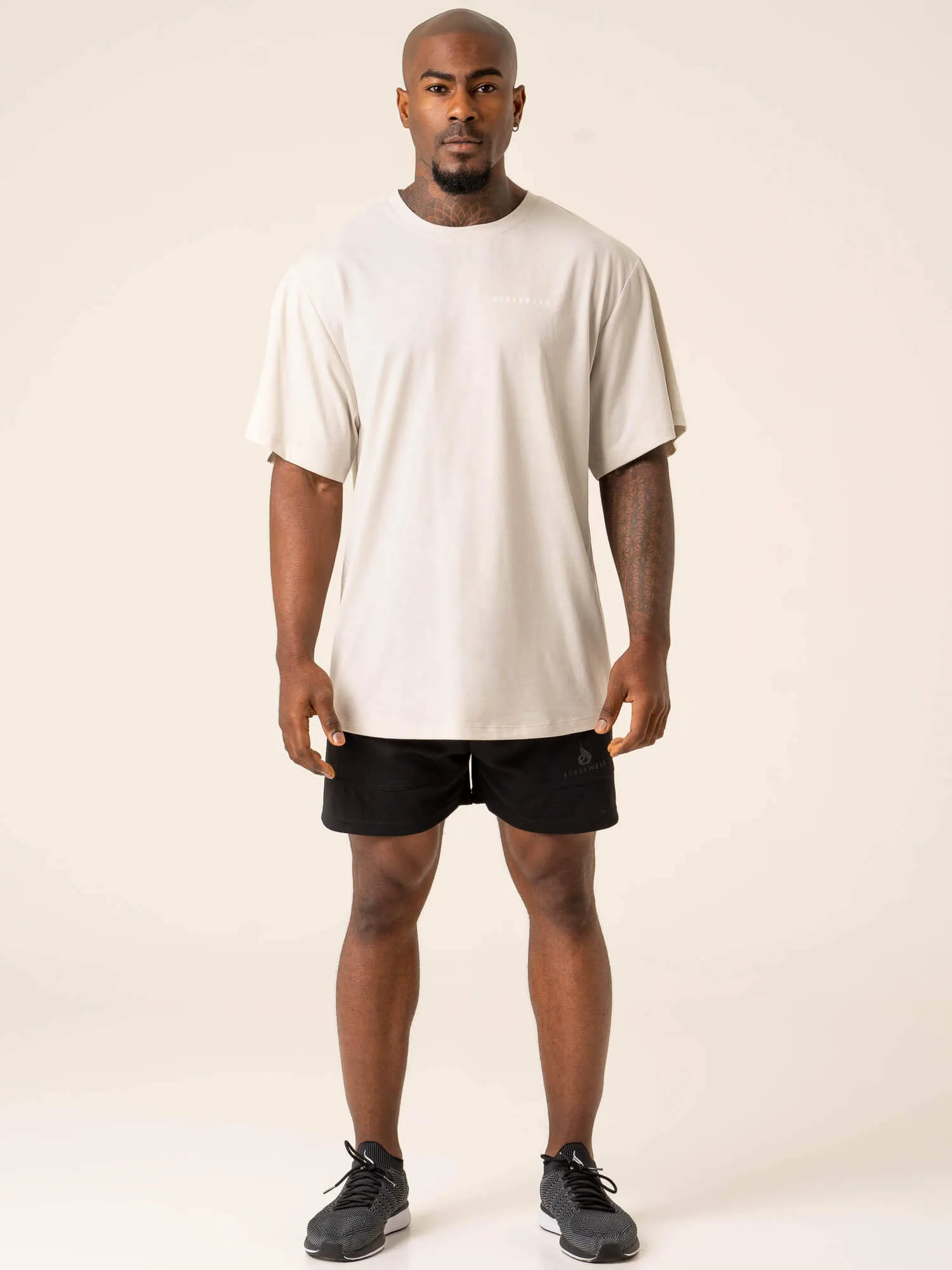 Advance Oversized T-Shirt - Stone seasonal trend