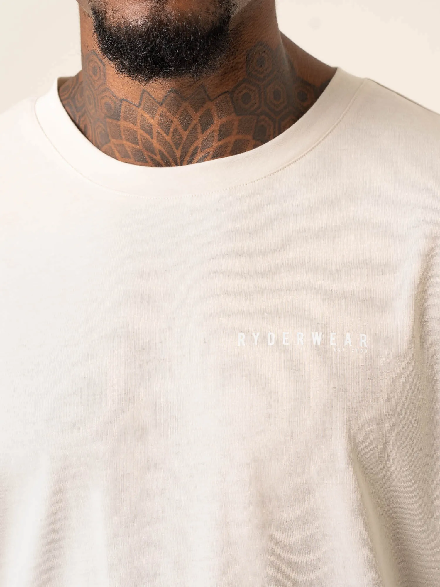 Advance Oversized T-Shirt - Stone soft touch