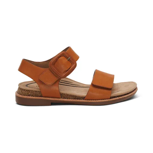 Aetrex Women's Claire Cognac terrain fit