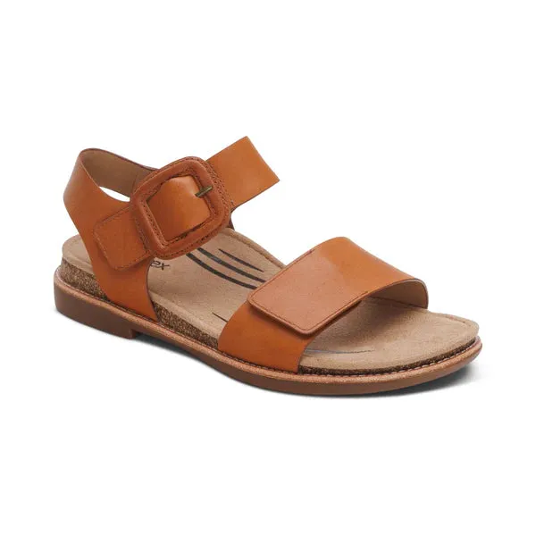 Aetrex Women's Claire Cognac calm walk