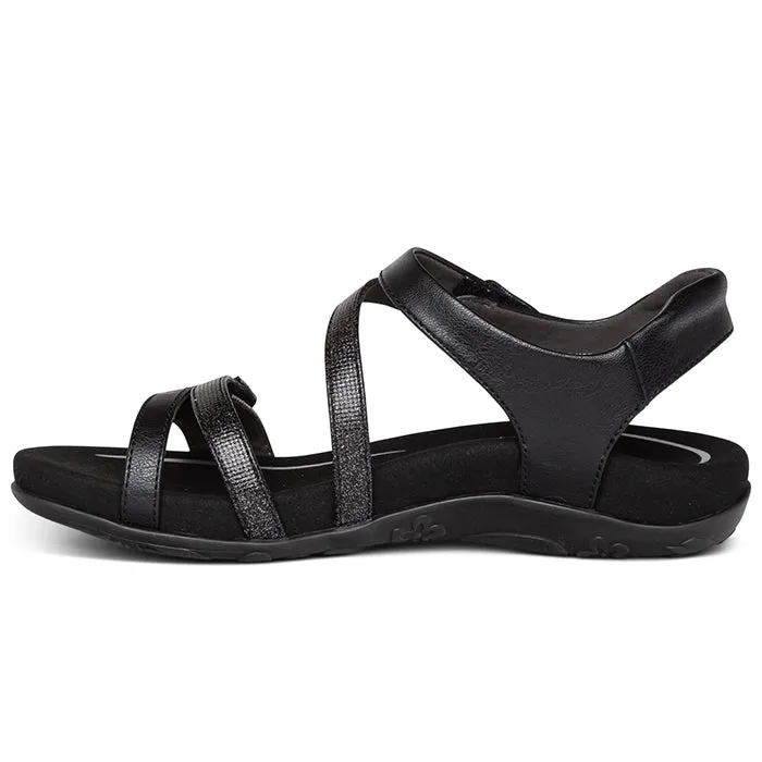 Aetrex Women's Jess Black Calm Fit