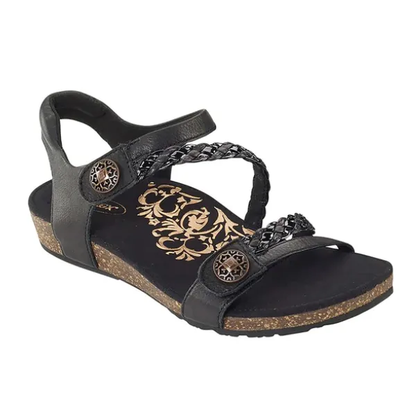 Aetrex Women's Jillian Black Garden Day