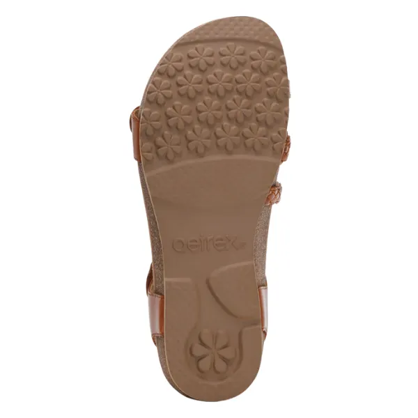 Aetrex Women's Jillian Cognac comfy vibe