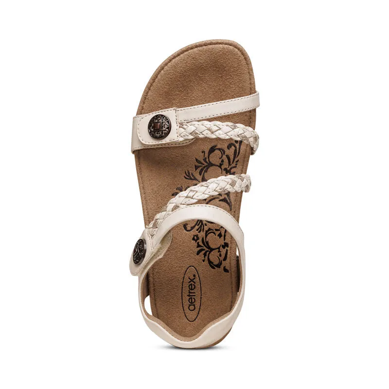 Aetrex Women's Jillian Ivory mountain day