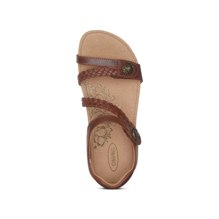 Aetrex Women's Jillian Walnut simple feel