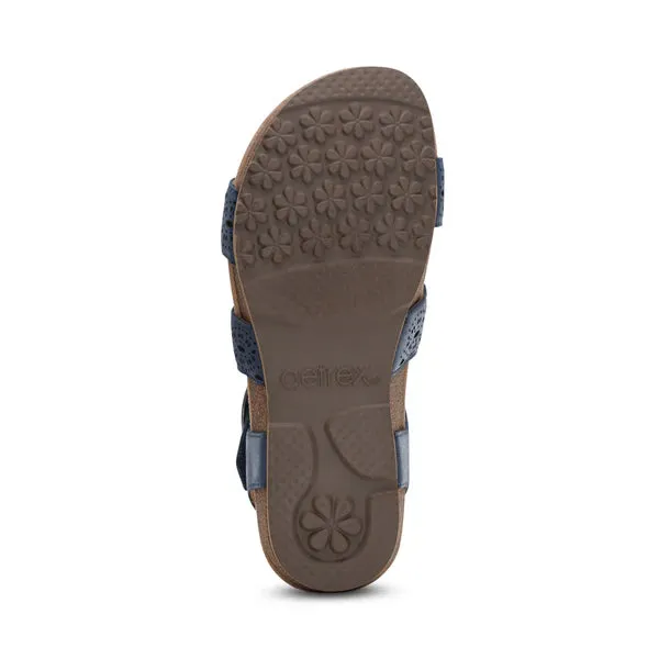 Aetrex Women's Lilly Cutout Navy city break