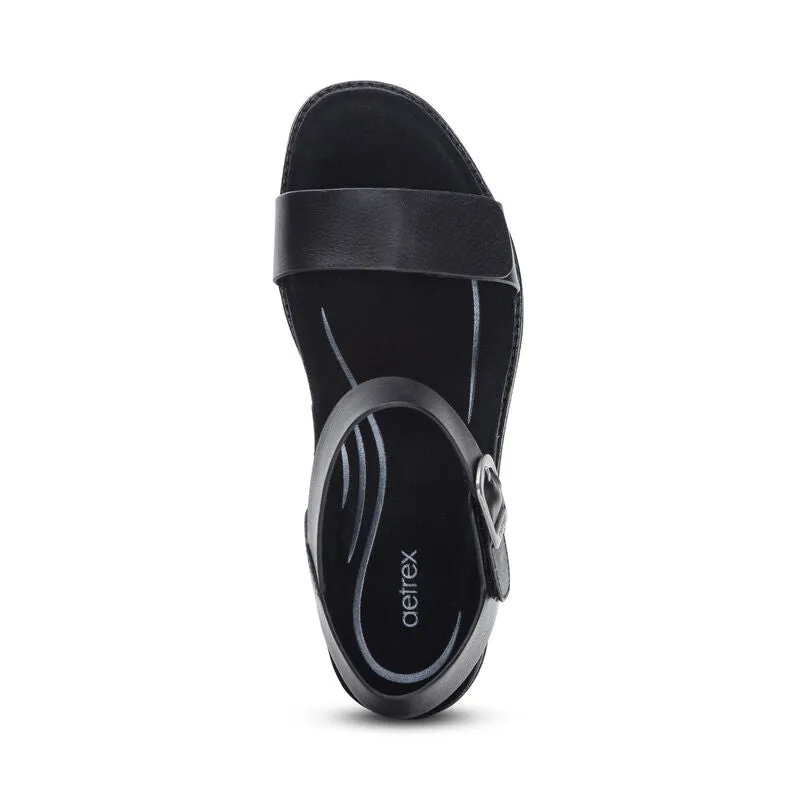 Aetrex Women's Mae Black rainy day