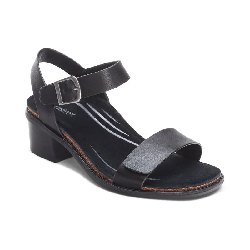 Aetrex Women's Mae Black Wind Trail