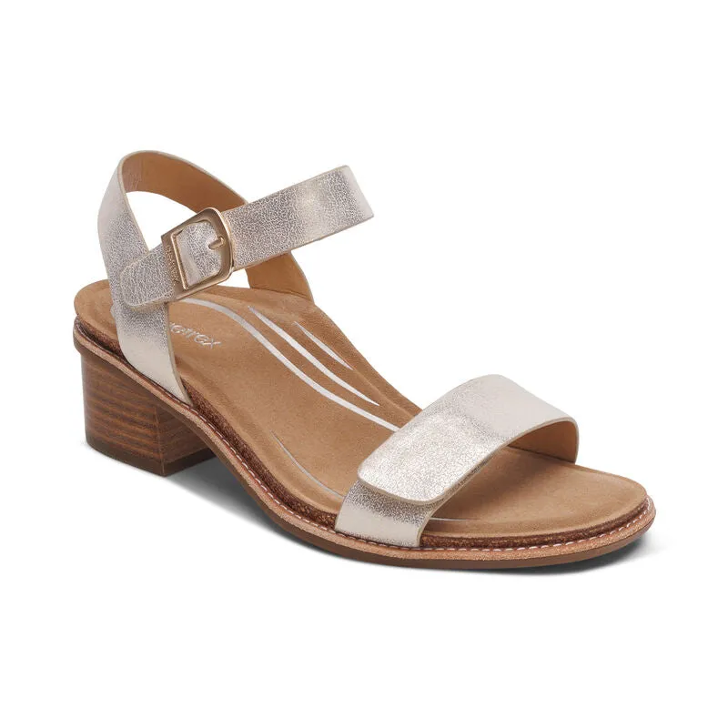 Aetrex Women's Mae Champagne Free Motion