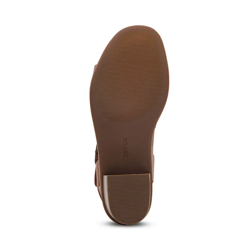 Aetrex Women's Mae Cognac Gentle Fit