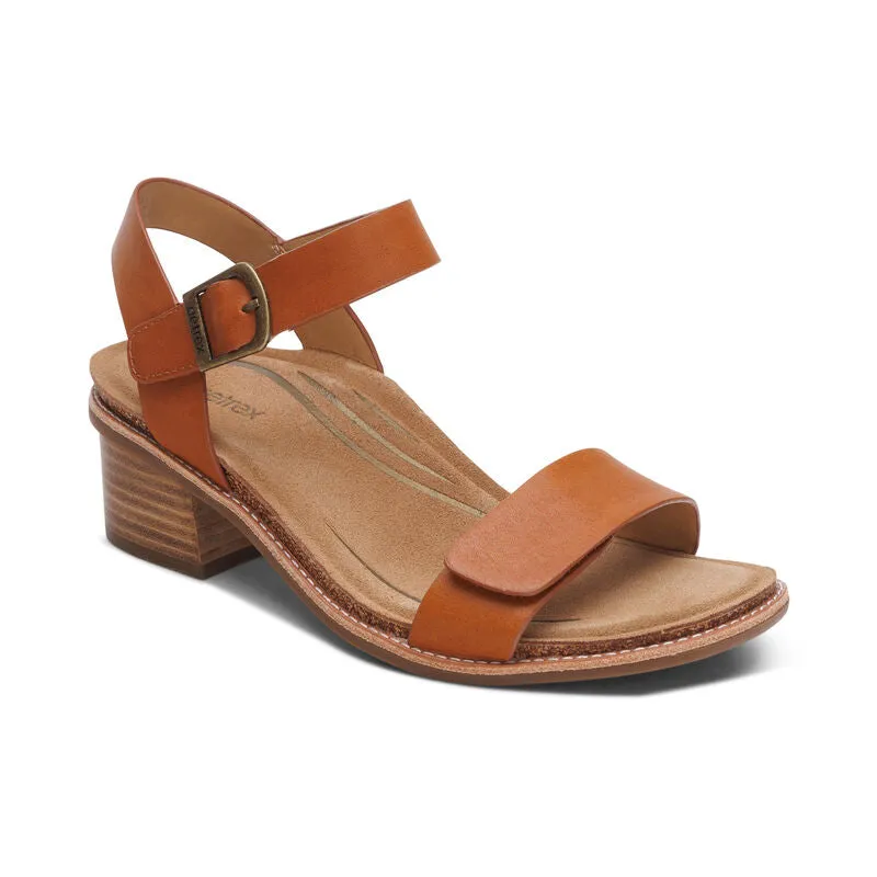 Aetrex Women's Mae Cognac holiday walk