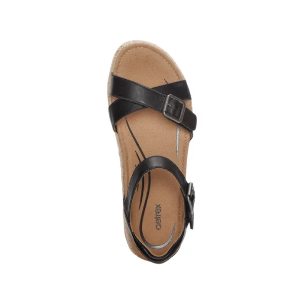 Aetrex Women's Paula Black trail vibe
