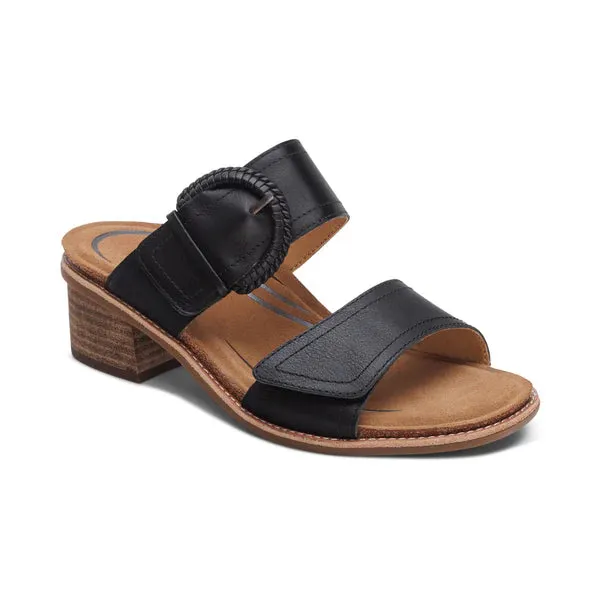 Aetrex Women's Tatiana Black neat finish