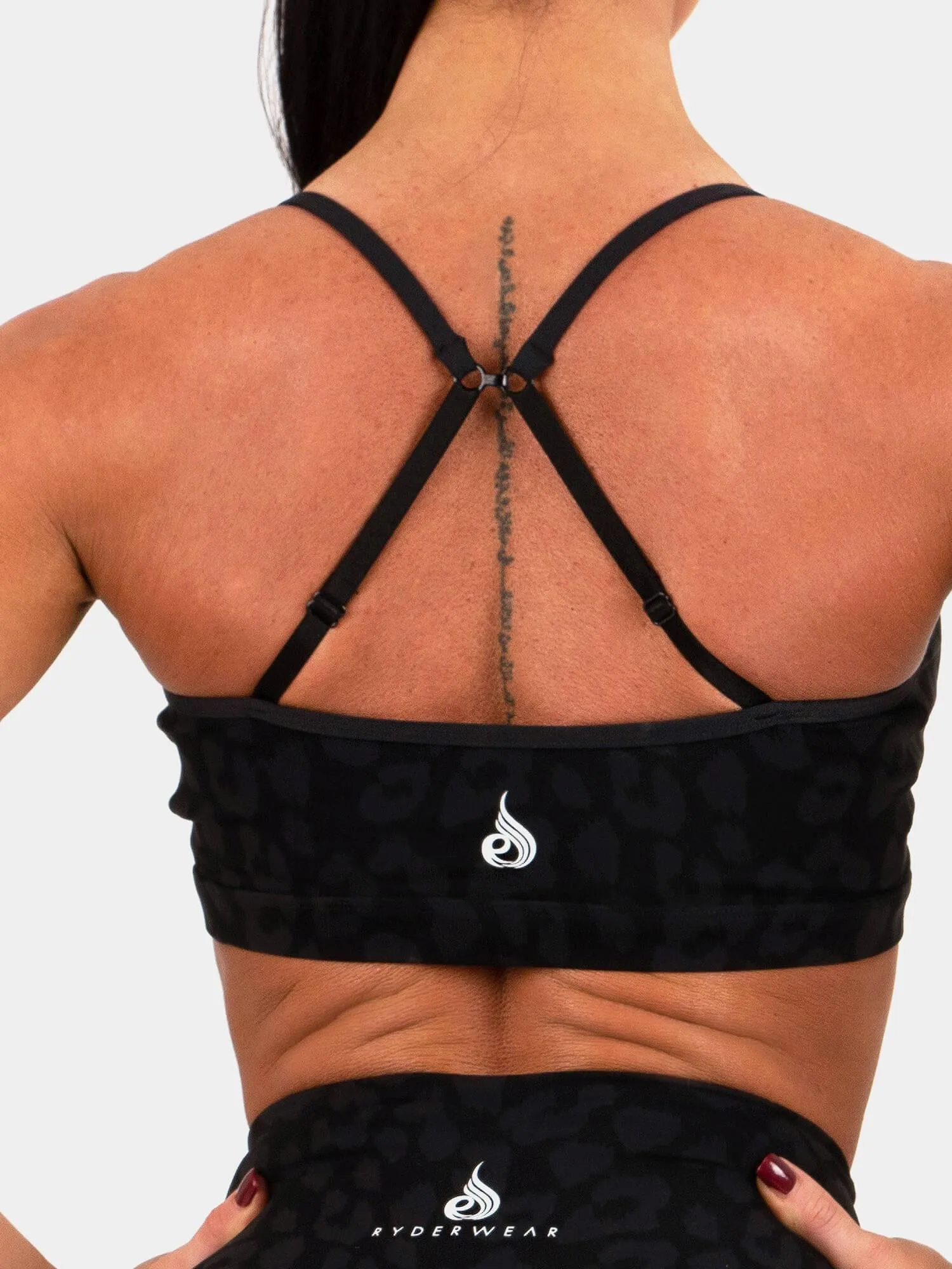Animal Sports Bra - Leopard Black Protection Gear