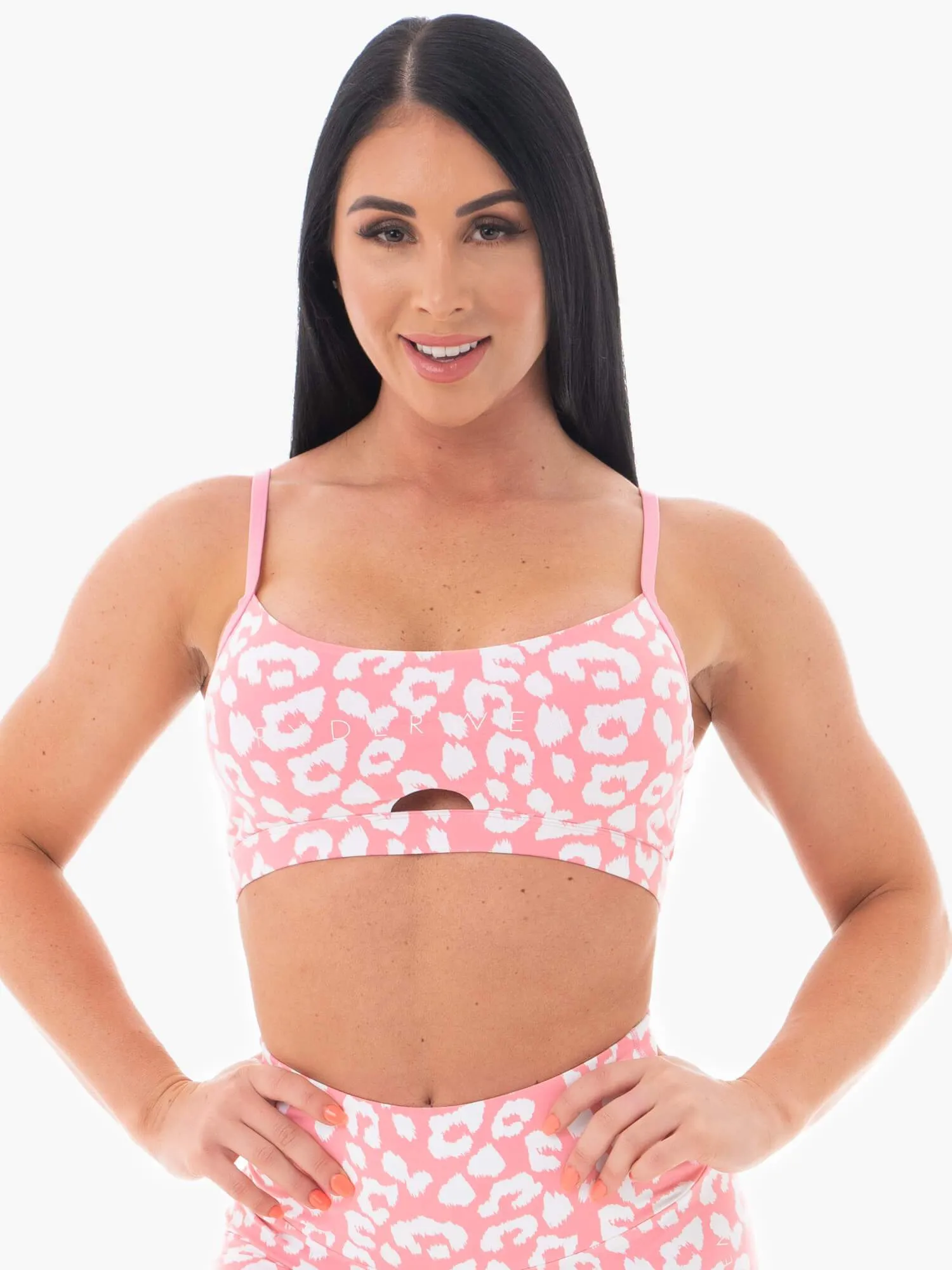 Animal Sports Bra - Pink Leopard Light Comfort