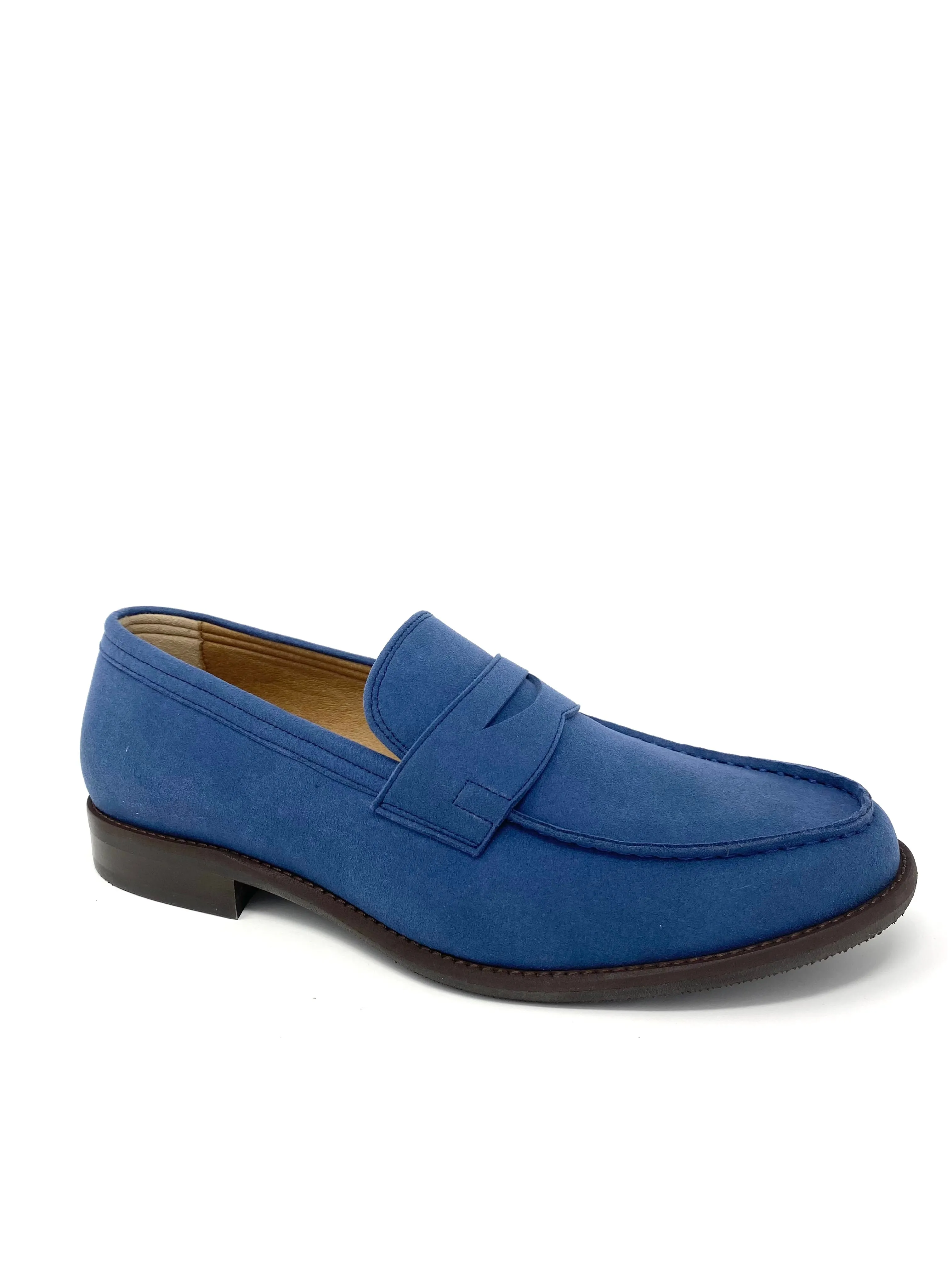 Anthony Loafer in Blue Suede from Novacas silent comfort