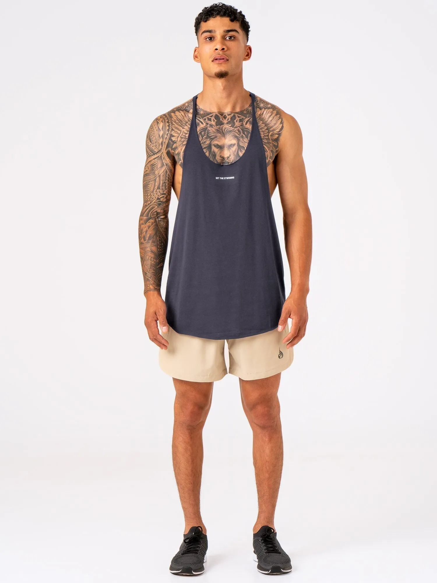 Arnie T-Back - Charcoal fitness trend